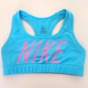 Nike Women's sports Bra, Size XS, Blue and Pink